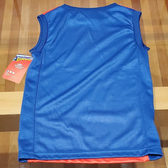 3 for $30 NWT Superman Tank Top & Track Shorts Set - Picture 3 of 5